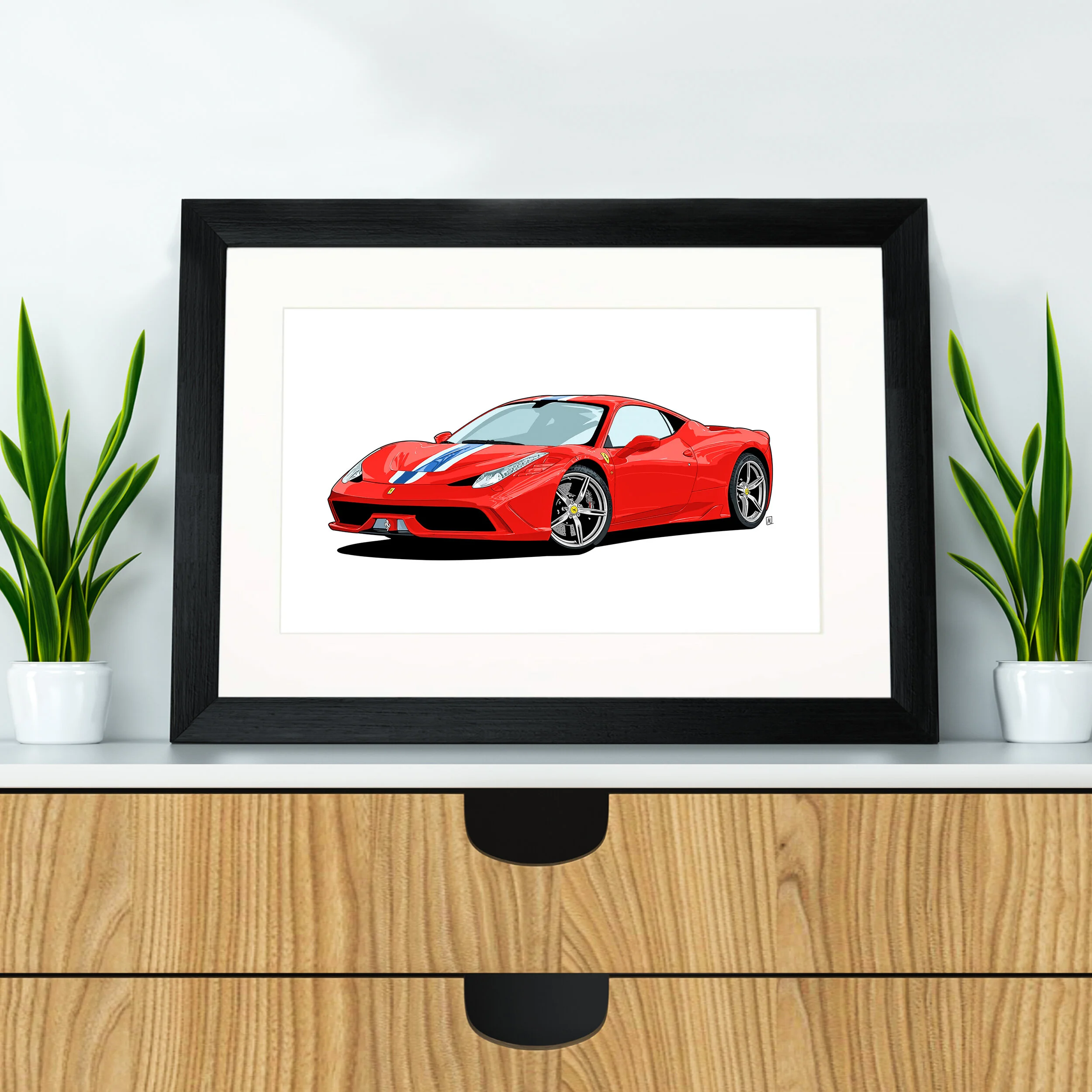Ferrari 458 Liberty Walk open edition Italian super car artwork
